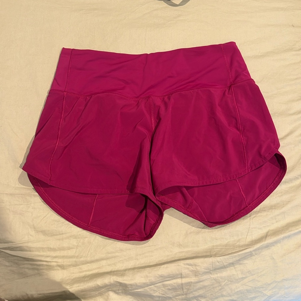 Lululemon fuchsia athletic shorts